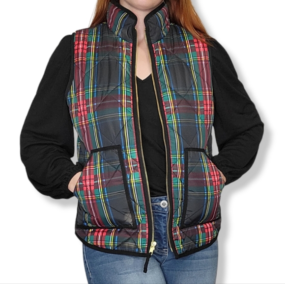 J. Crew Jackets & Blazers - 🎁J. Crew Plaid Puffer Vest
